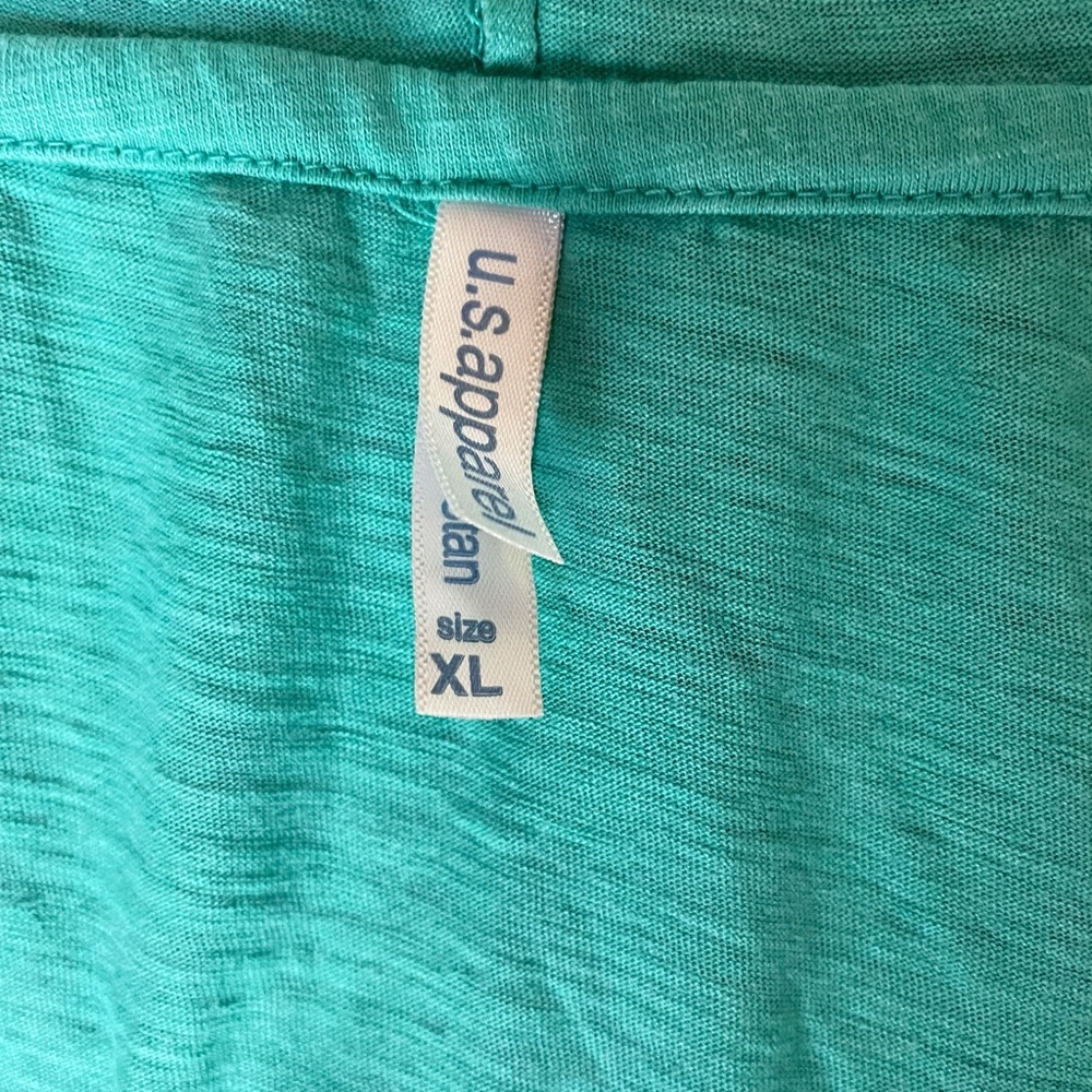 WOMENS HOODED TANK WITH POCKET AQUA SIZE XL - Picture 9 of 9